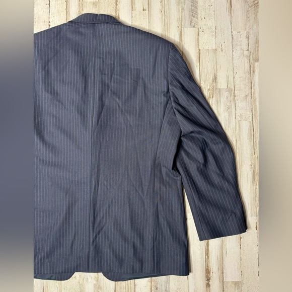 Ralph Ralph Lauren Blazer Jacket Men's 44R Navy Blue Classic Stripe - Picture 7 of 12